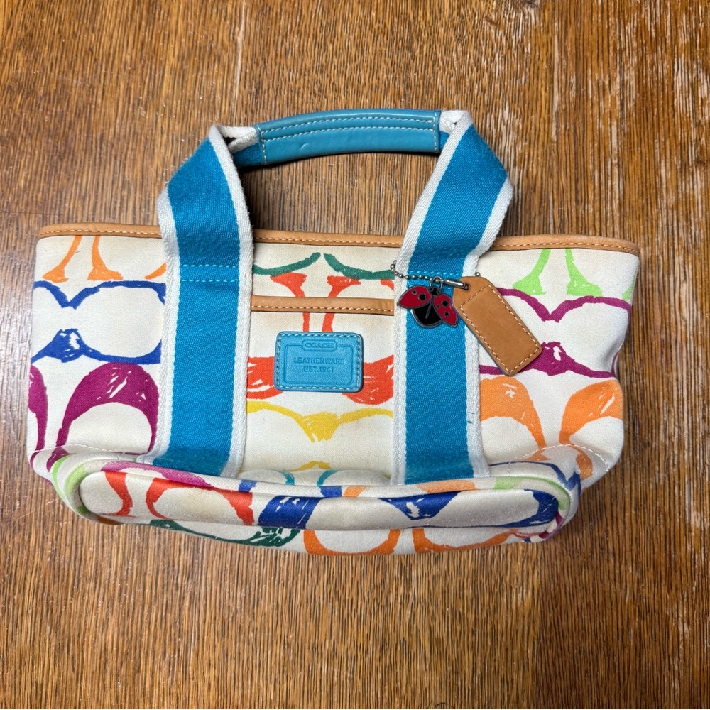 Coach canvas handbag